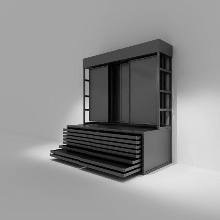 Giá trưng bày đá có ngăn kéo phẳng hạng nặng